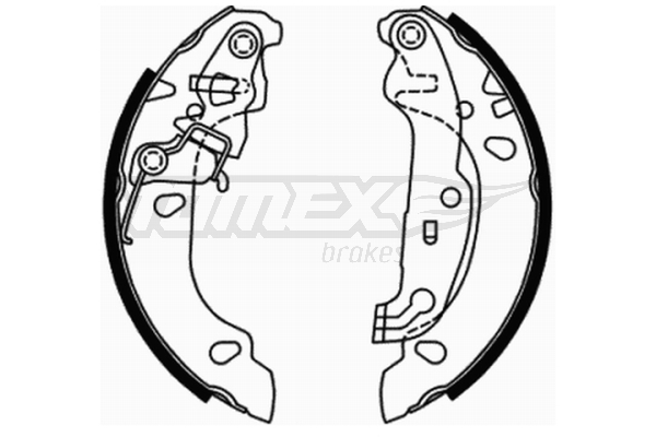 Sada brzdových čeľustí TOMEX Brakes